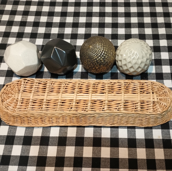 Decor Boho Ceramic Sphere Balls Set. - Picture 4 of 8